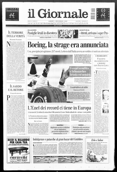 Il giornale del lunedi